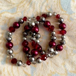 Set of 3: stretch bracelets